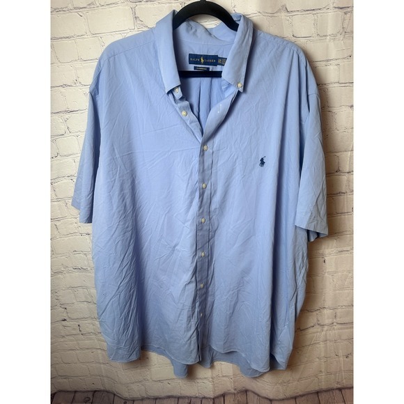 Ralph Lauren Performance Button‎ Down Short Sleeve Shirt 2XLT - Picture 1 of 4